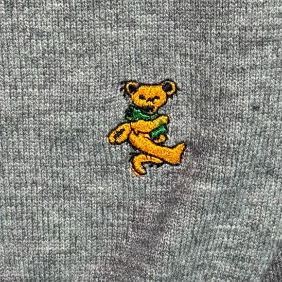 Sec 119 Grateful Dead Grey Dancing Bear Sweater size medium - Picture 7 of 8